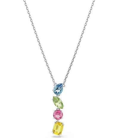 Swarovski Gema Multicolor Mixed Cut Y Necklace