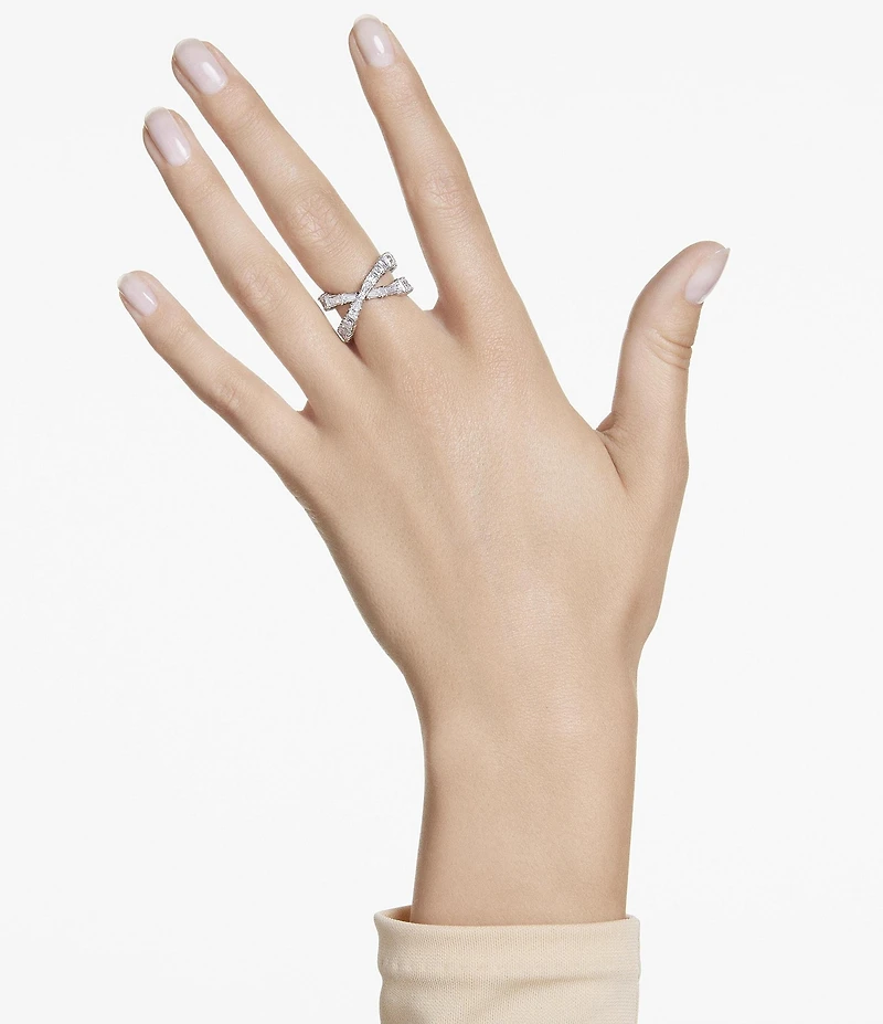 Swarovski Hyperbola Infinity Crystal Band Ring