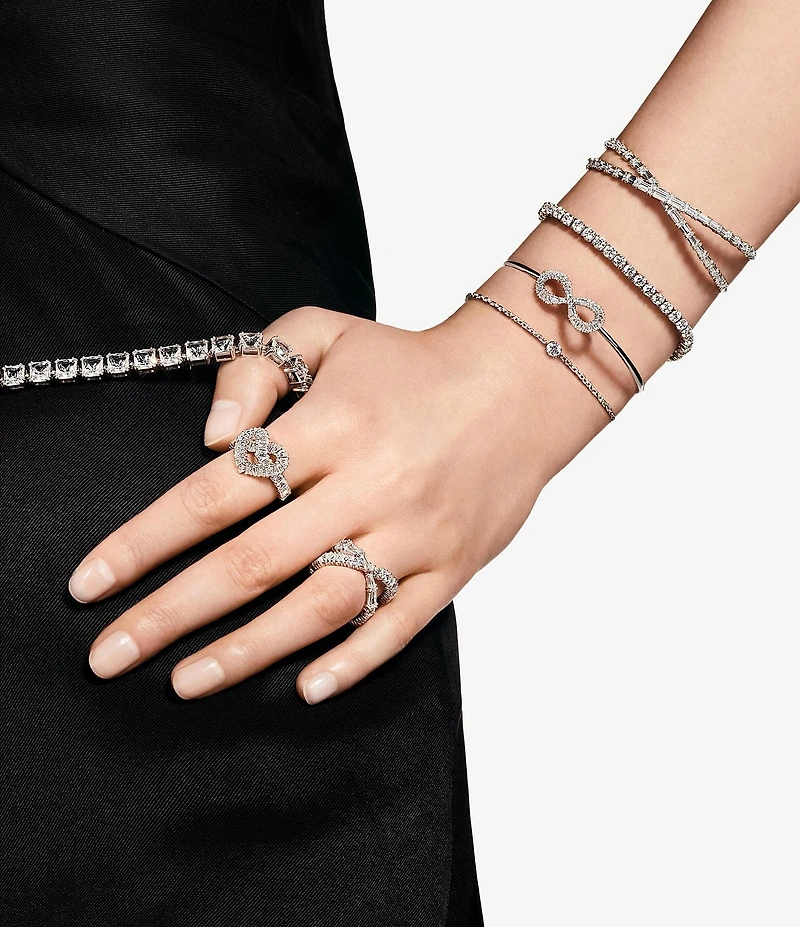 Swarovski Hyperbola Infinity Crystal Band Ring