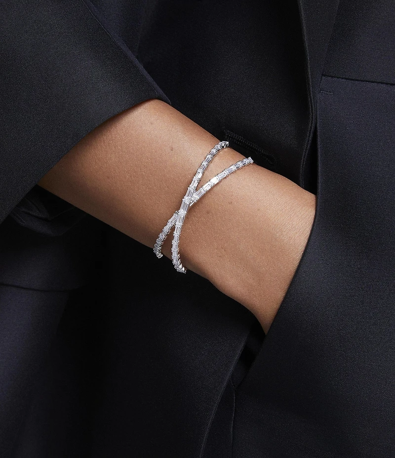 Swarovski Hyperbola Infinity Crystal Cuff Bracelet