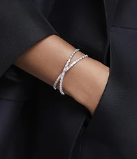 Swarovski Hyperbola Infinity Crystal Cuff Bracelet