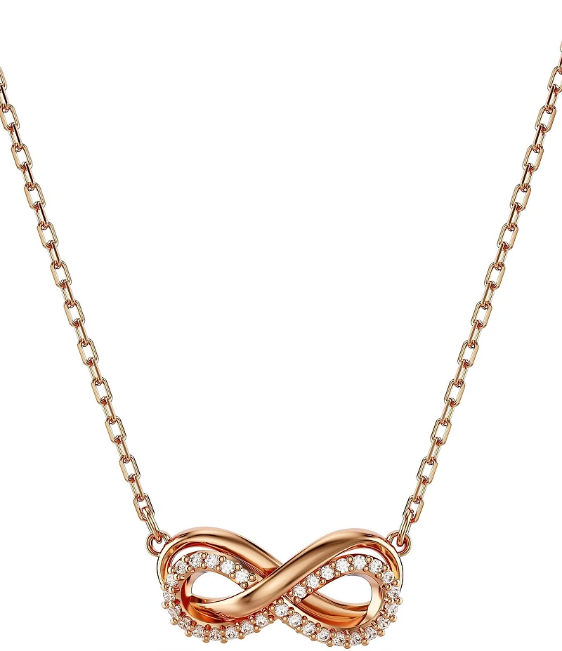 Swarovski Hyperbola Infinity Crystal Short Pendant Necklace