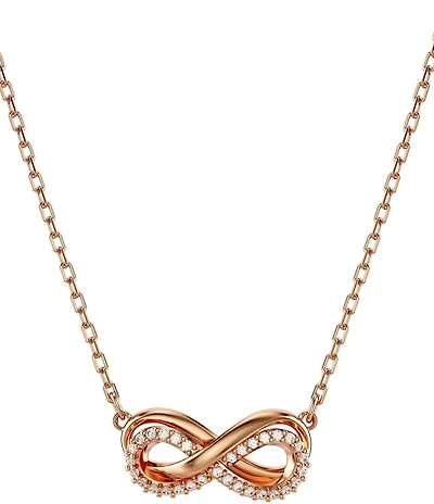 Swarovski Hyperbola Infinity Crystal Short Pendant Necklace