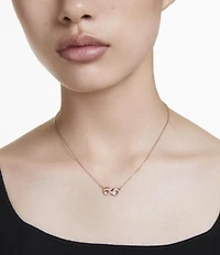 Swarovski Hyperbola Infinity Crystal Short Pendant Necklace