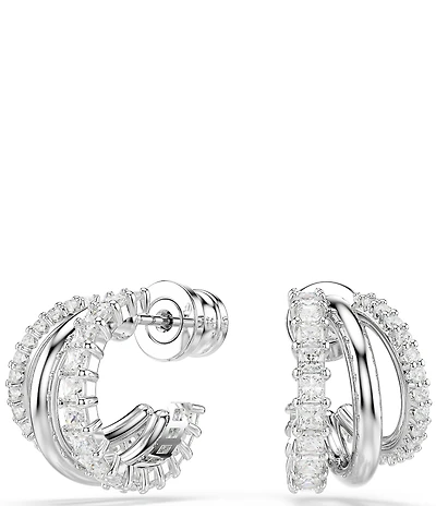 Swarovski Hyperbola Mini Hoop Earrings
