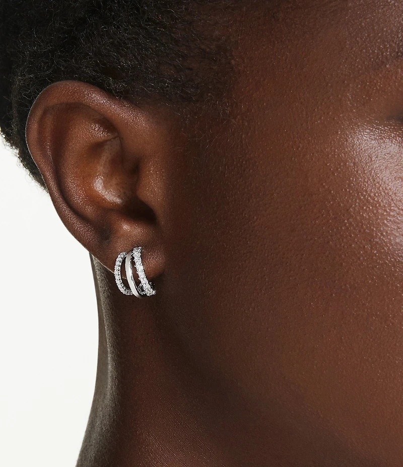 Swarovski Hyperbola Mini Hoop Earrings