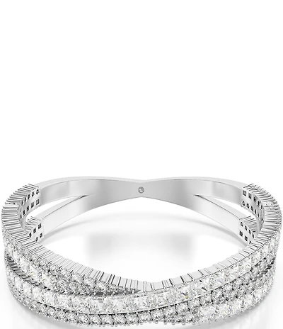 Swarovski Hyperbola Mixed Cut Stone Crystal Bangle Bracelet