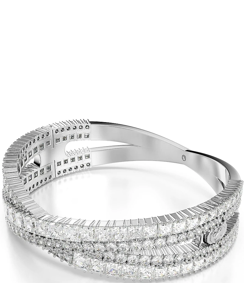 Swarovski Hyperbola Mixed Cut Stone Crystal Bangle Bracelet