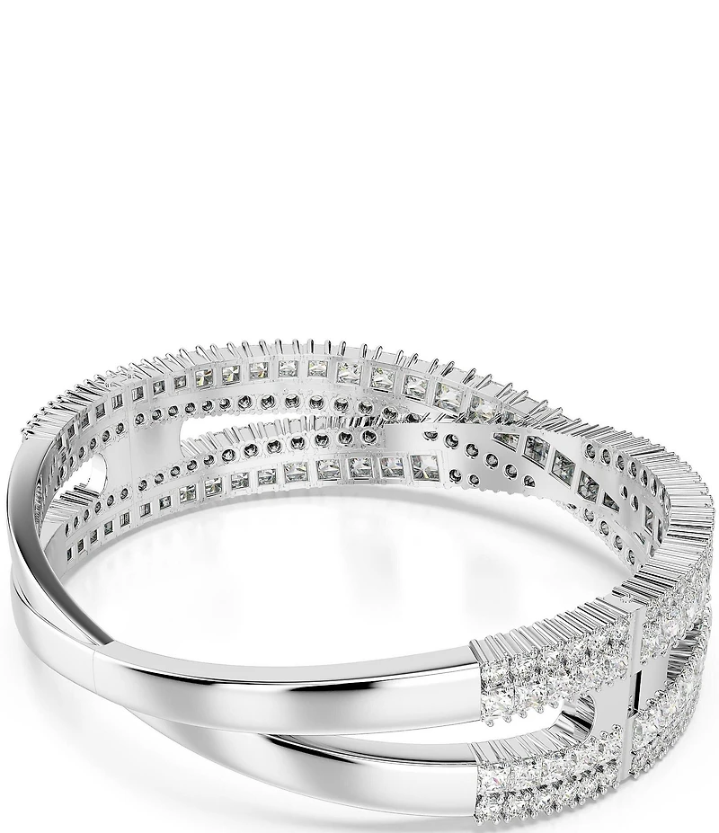 Swarovski Hyperbola Mixed Cut Stone Crystal Bangle Bracelet