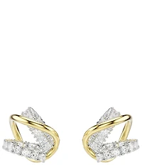 Swarovski Hyperbola Mixed Metal Ear Cuffs