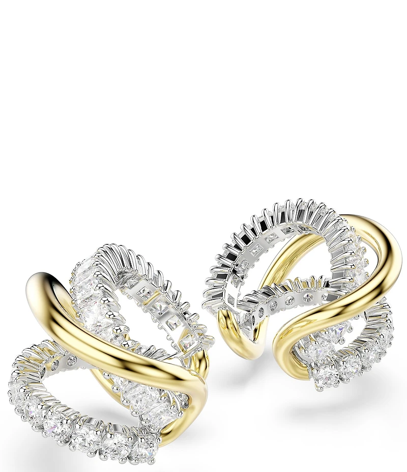 Swarovski Hyperbola Mixed Metal Ear Cuffs
