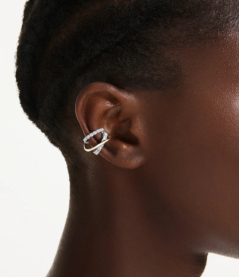 Swarovski Hyperbola Mixed Metal Ear Cuffs