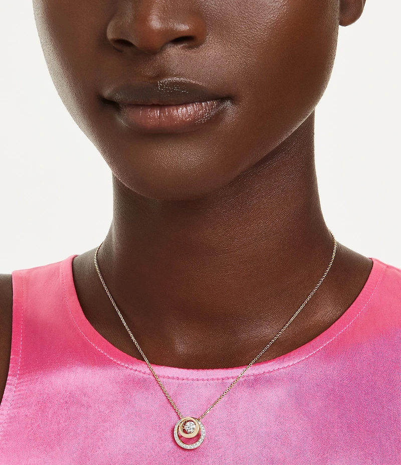 Swarovski Hyperbola Rhinestone Pendant Necklace