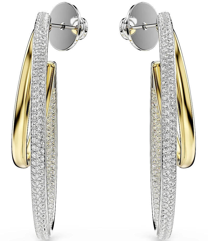 Swarovski Hyperbola Round Cut Hoop Earrings
