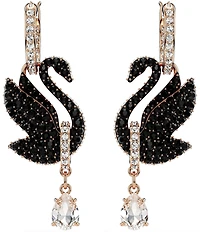Swarovski Iconic Crystal Swan Drop Earrings