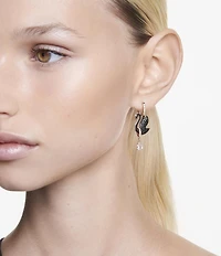 Swarovski Iconic Crystal Swan Drop Earrings