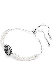 Swarovski Iconic Pearl Swan Crystal Adjustable Bracelet
