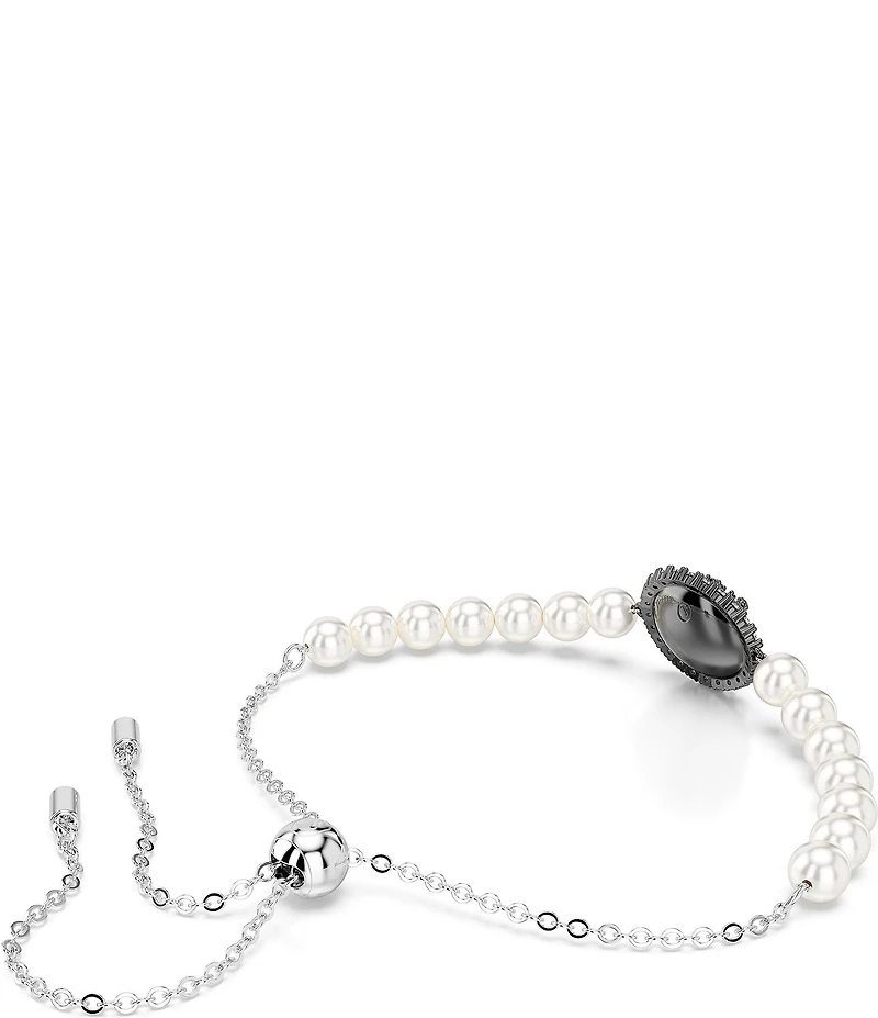 Swarovski Iconic Pearl Swan Crystal Adjustable Bracelet
