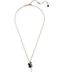 Swarovski Iconic Swan Crystal Short Pendant Necklace