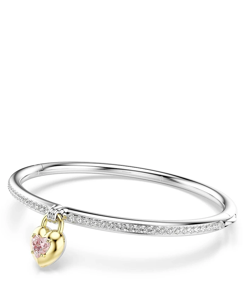 Swarovski Idyllia Mixed Cuts Heart Bangle Bracelet