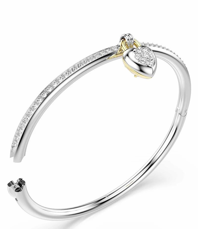 Swarovski Idyllia Mixed Cuts Heart Bangle Bracelet