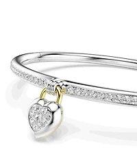 Swarovski Idyllia Mixed Cuts Heart Bangle Bracelet