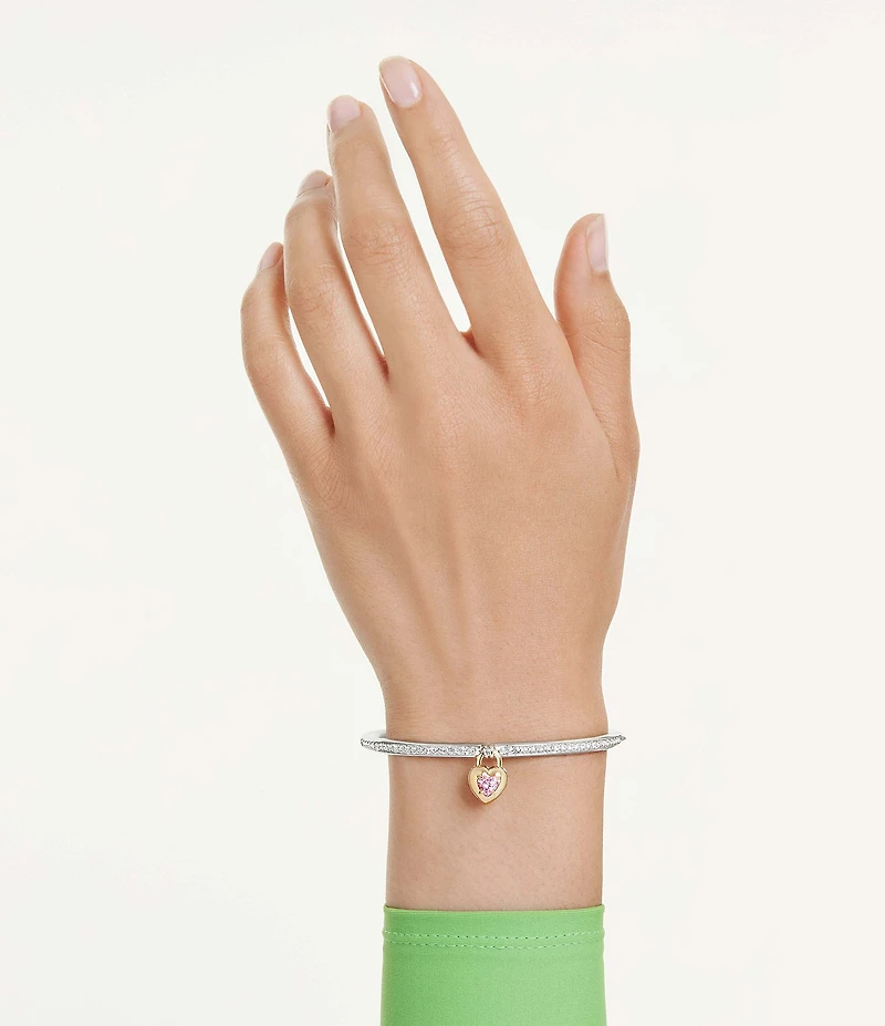 Swarovski Idyllia Mixed Cuts Heart Bangle Bracelet