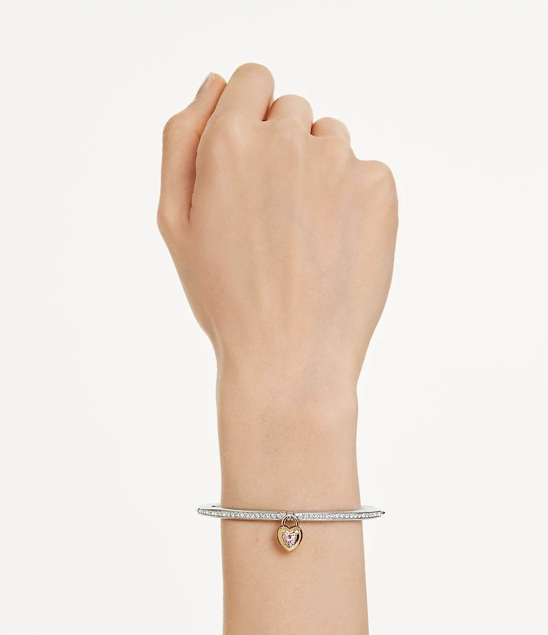 Swarovski Idyllia Mixed Cuts Heart Bangle Bracelet