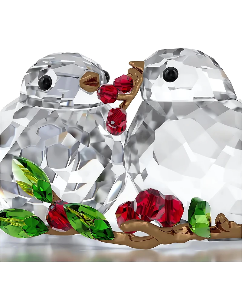 Swarovski Idyllia Bird Couple and Berries Crystal Figurine