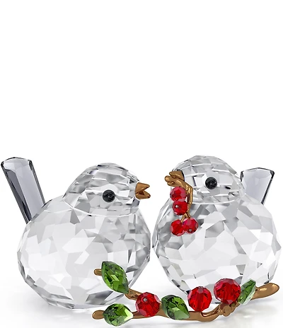 Swarovski Idyllia Bird Couple and Berries Crystal Figurine