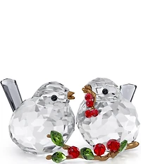 Swarovski Idyllia Bird Couple and Berries Crystal Figurine