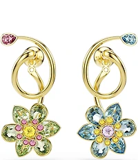Swarovski Idyllia Blue Green Multi Drop Earrings