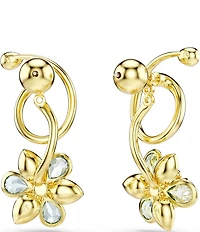 Swarovski Idyllia Blue Green Multi Drop Earrings