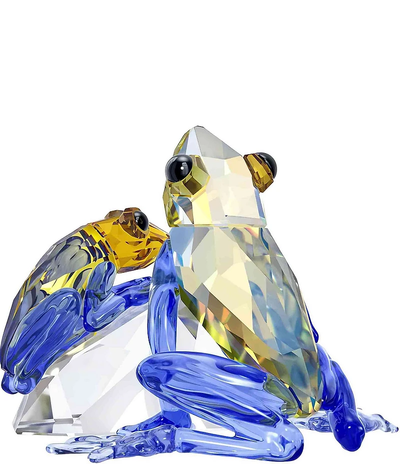 Swarovski Idyllia Collection Frog And Baby Figurine