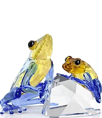 Swarovski Idyllia Collection Frog And Baby Figurine