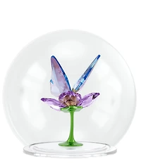 Swarovski Idyllia Collection Glass Ball Butterfly and Flower Figurine