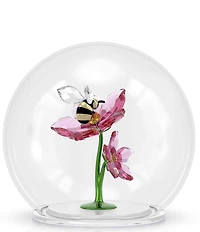 Swarovski Idyllia Collection Glass Ball with Bee and Flowers Figurine