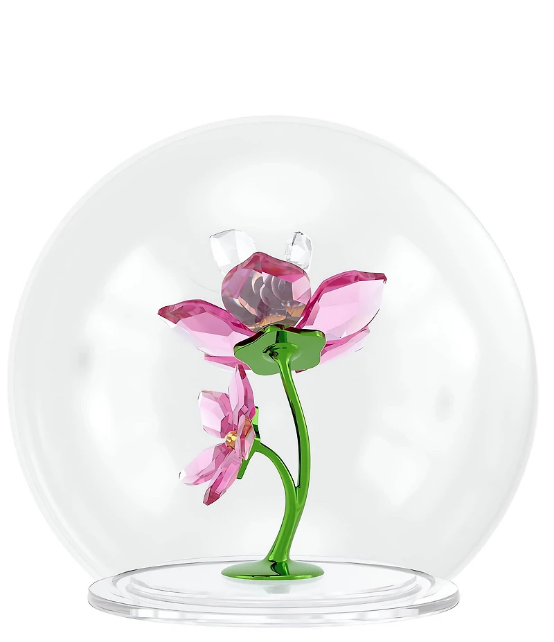 Swarovski Idyllia Collection Glass Ball with Bee and Flowers Figurine