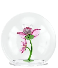 Swarovski Idyllia Collection Glass Ball with Bee and Flowers Figurine