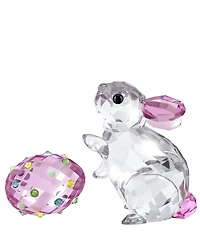 Swarovski Idyllia Collection Rabbit and Egg Figurine