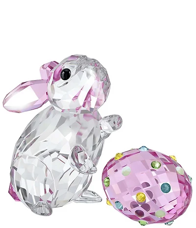 Swarovski Idyllia Collection Rabbit and Egg Figurine