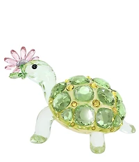 Swarovski Idyllia Collection Tortoise and Daisy Figurine