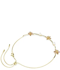 Swarovski Idyllia Crystal Pearl Mixed Cut Flower Collar Necklace