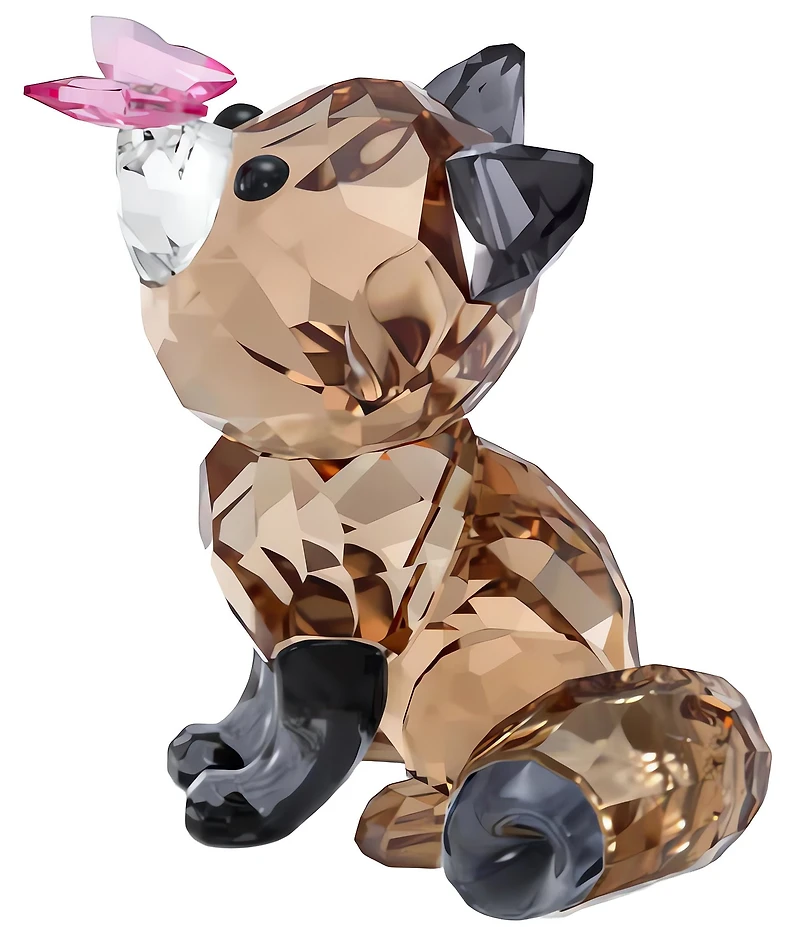 Swarovski Idyllia Fox and Butterfly Crystal Figurine