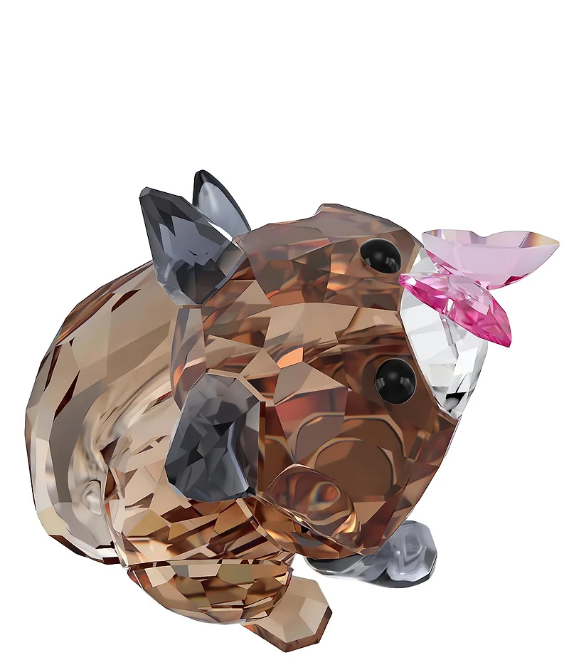 Swarovski Idyllia Fox and Butterfly Crystal Figurine