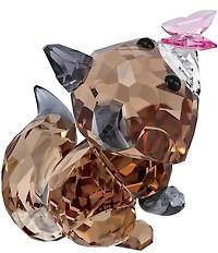 Swarovski Idyllia Fox and Butterfly Crystal Figurine