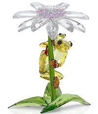 Swarovski Idyllia Frogs and Flower Figurine