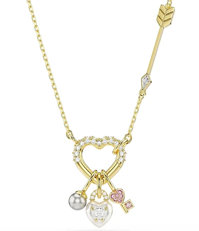 Swarovski Idyllia Heart with Key Short Pendant Necklace