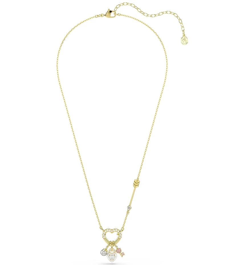 Swarovski Idyllia Heart with Key Short Pendant Necklace