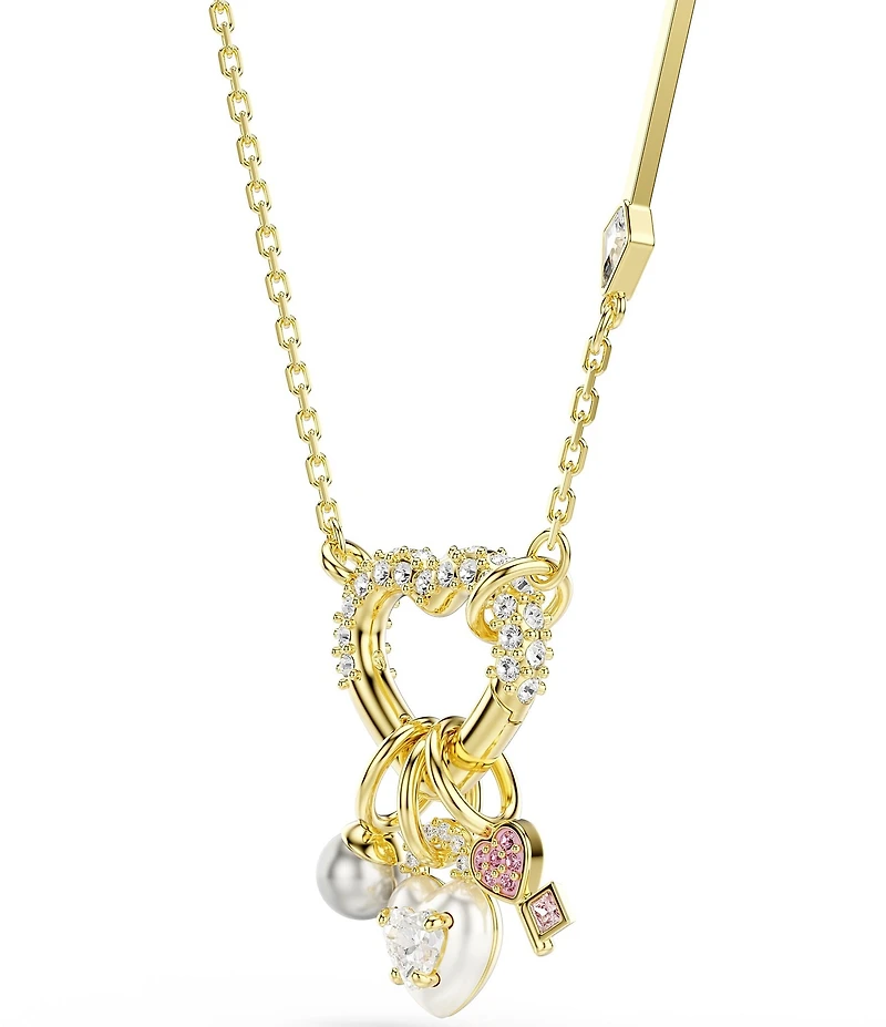 Swarovski Idyllia Heart with Key Short Pendant Necklace